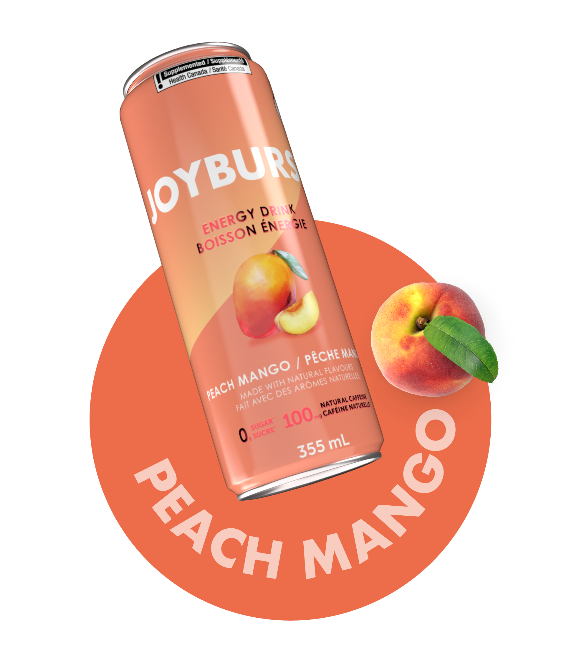 Joyburst Energy Drink Peach Mango