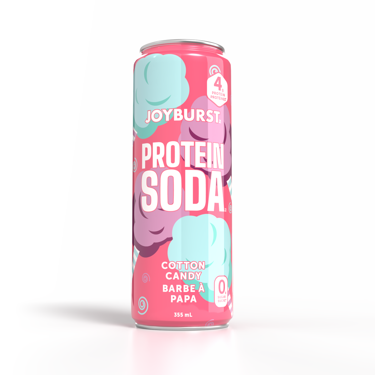 NEW! Joyburst Protein Soda 4g - Cotton Candy