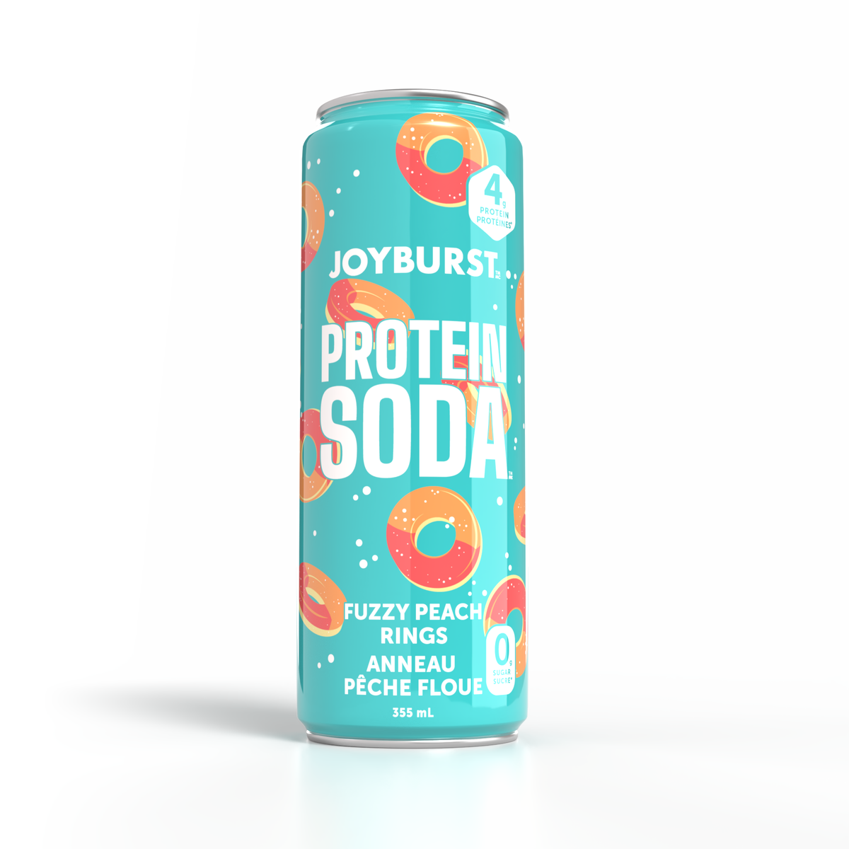 NEW! Joyburst Protein Soda 4g - Fuzzy Peach Rings