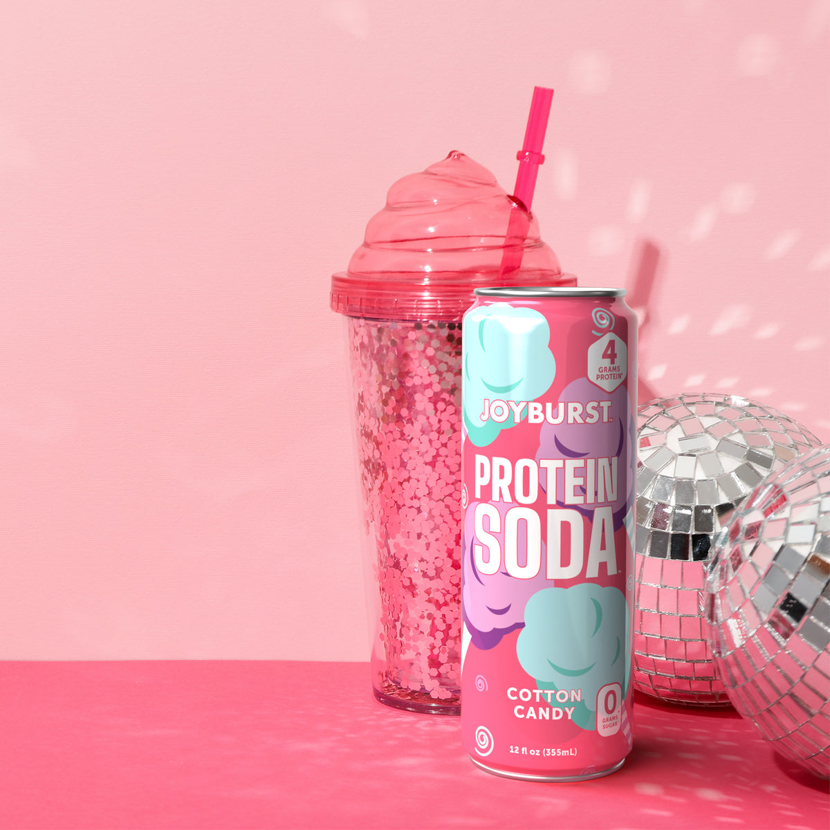 NEW! Joyburst Protein Soda 4g - Cotton Candy