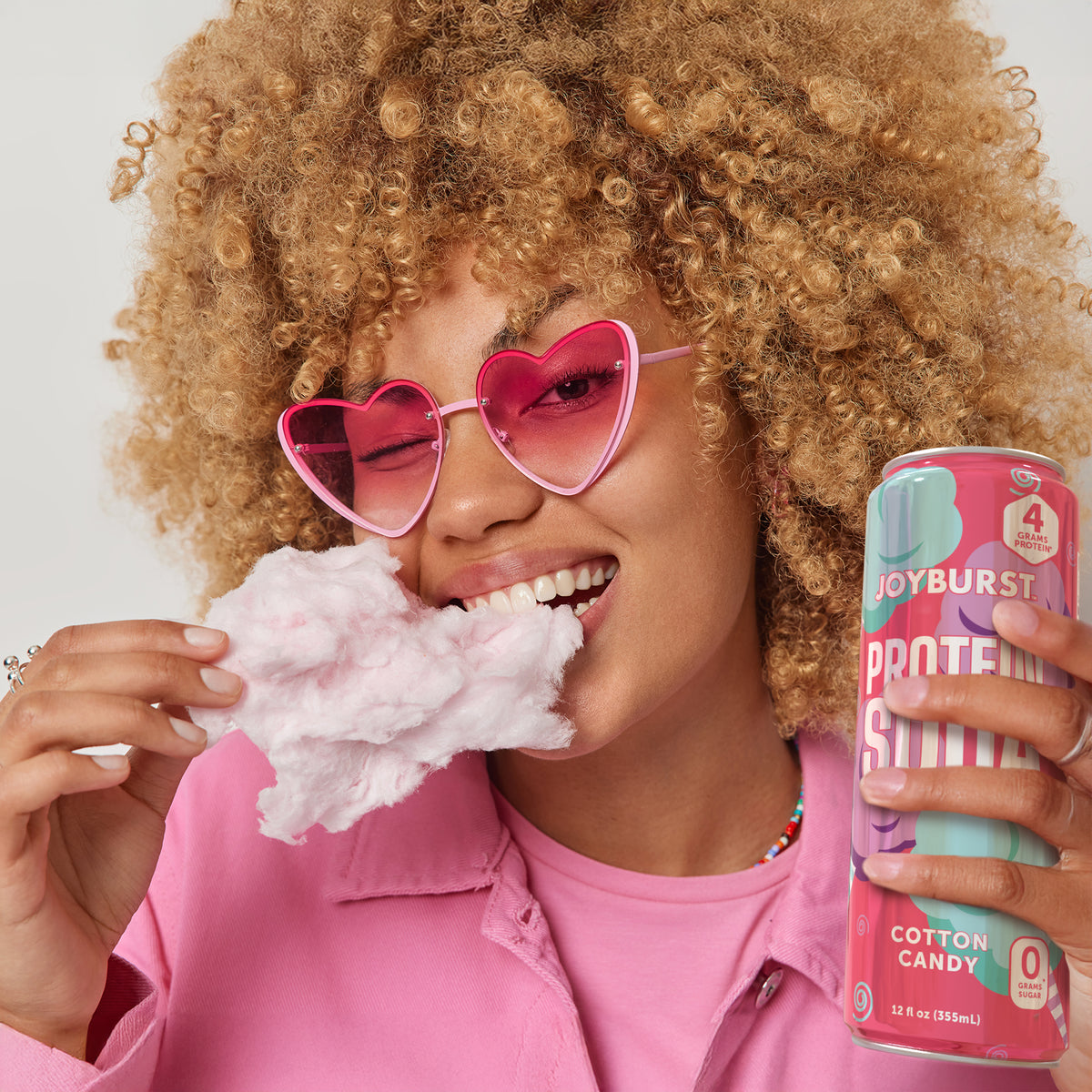 NEW! Joyburst Protein Soda 4g - Cotton Candy