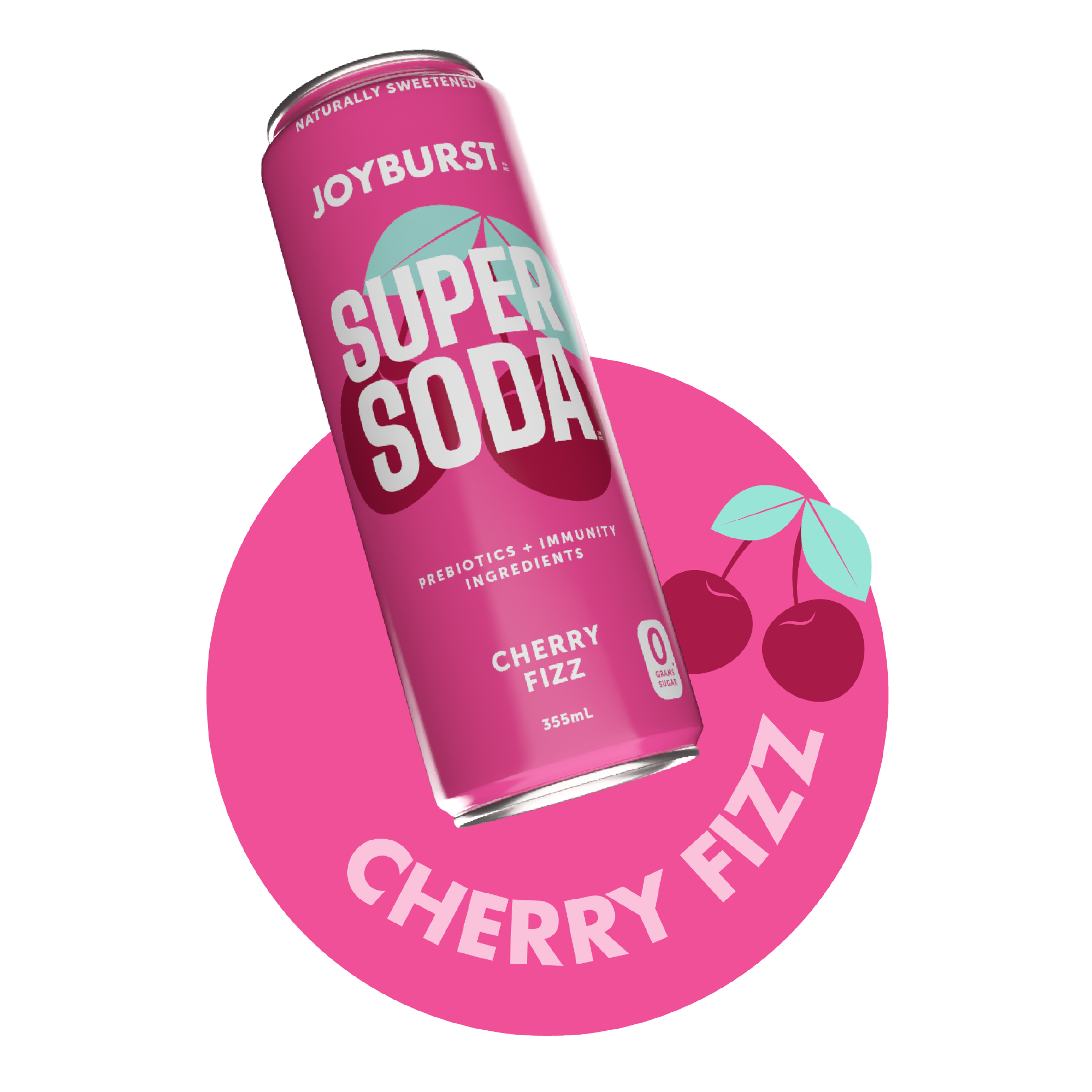 Joyburst Super Soda Cherry Fizz - 12ct