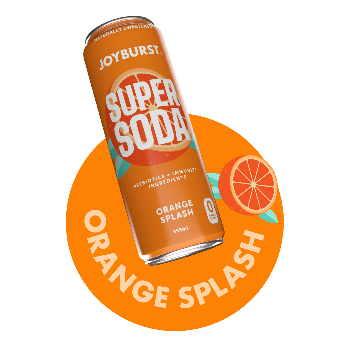 Joyburst Super Soda Orange Splash - 12ct
