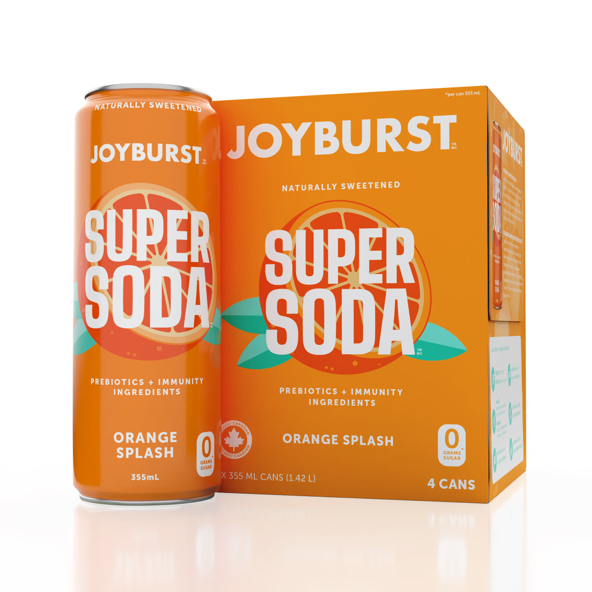 Joyburst Super Soda Orange Splash - 12ct