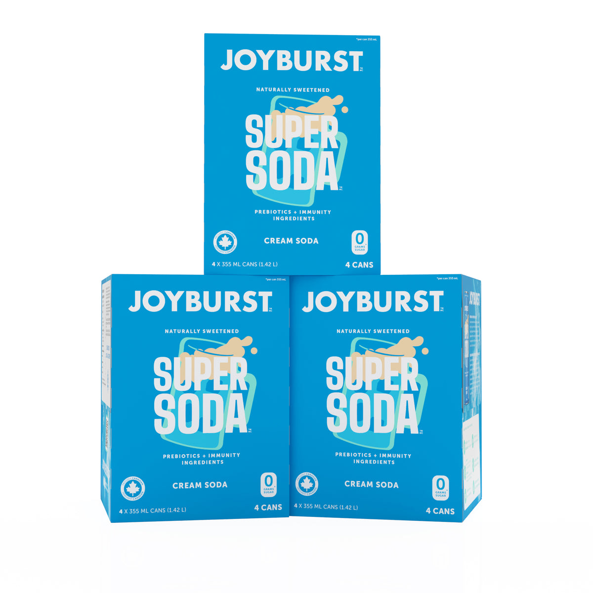Joyburst Super Soda Cream Soda - 12ct