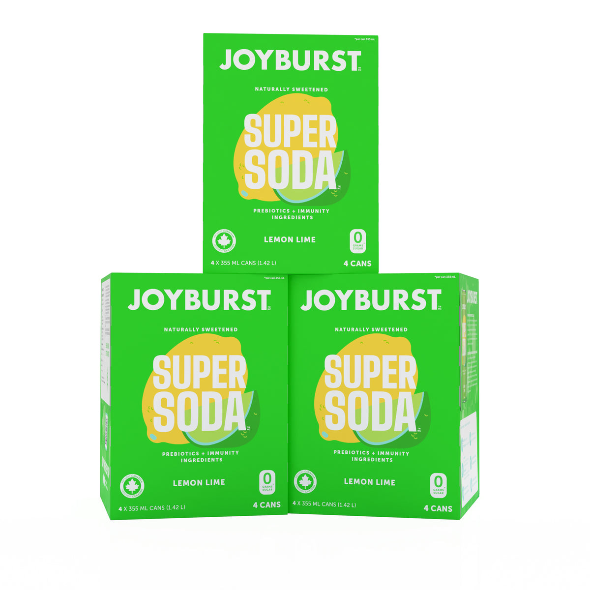 Joyburst Super Soda Lemon Lime - 12ct
