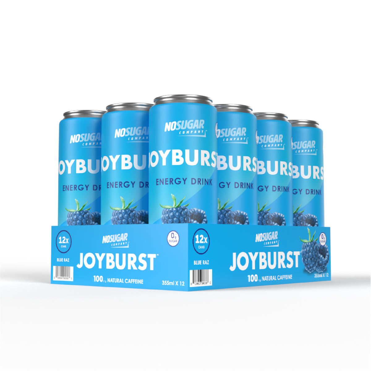 Joyburst Energy Drink Blue Raz - 12 pack