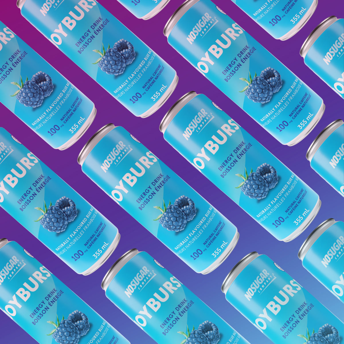 Joyburst Energy Drink Blue Raz - 12 pack